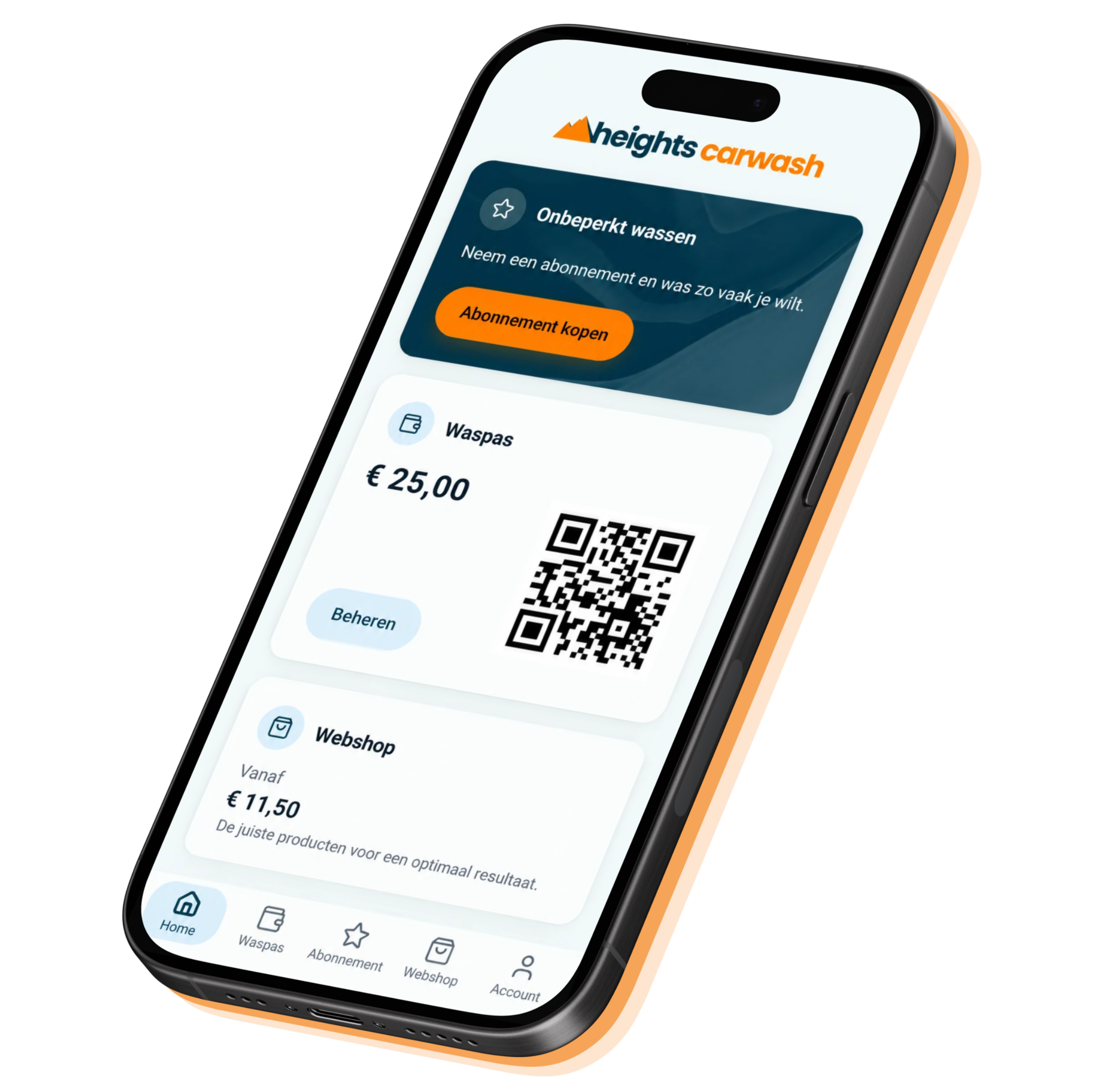 Uw eigen carwash app